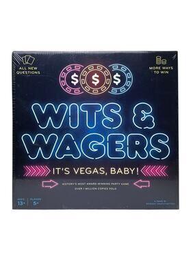 Wits And Wagers Game The Excitement Of Vegas NIB Sealed Party Game